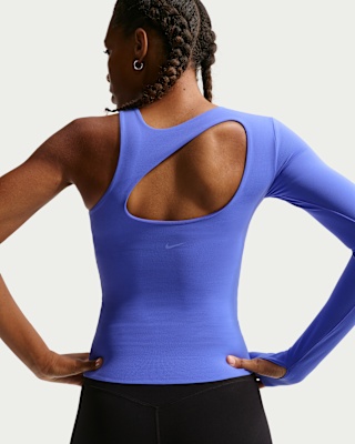 Nike Zenvy Women's Dri-FIT One-Sleeve Top. Nike HR